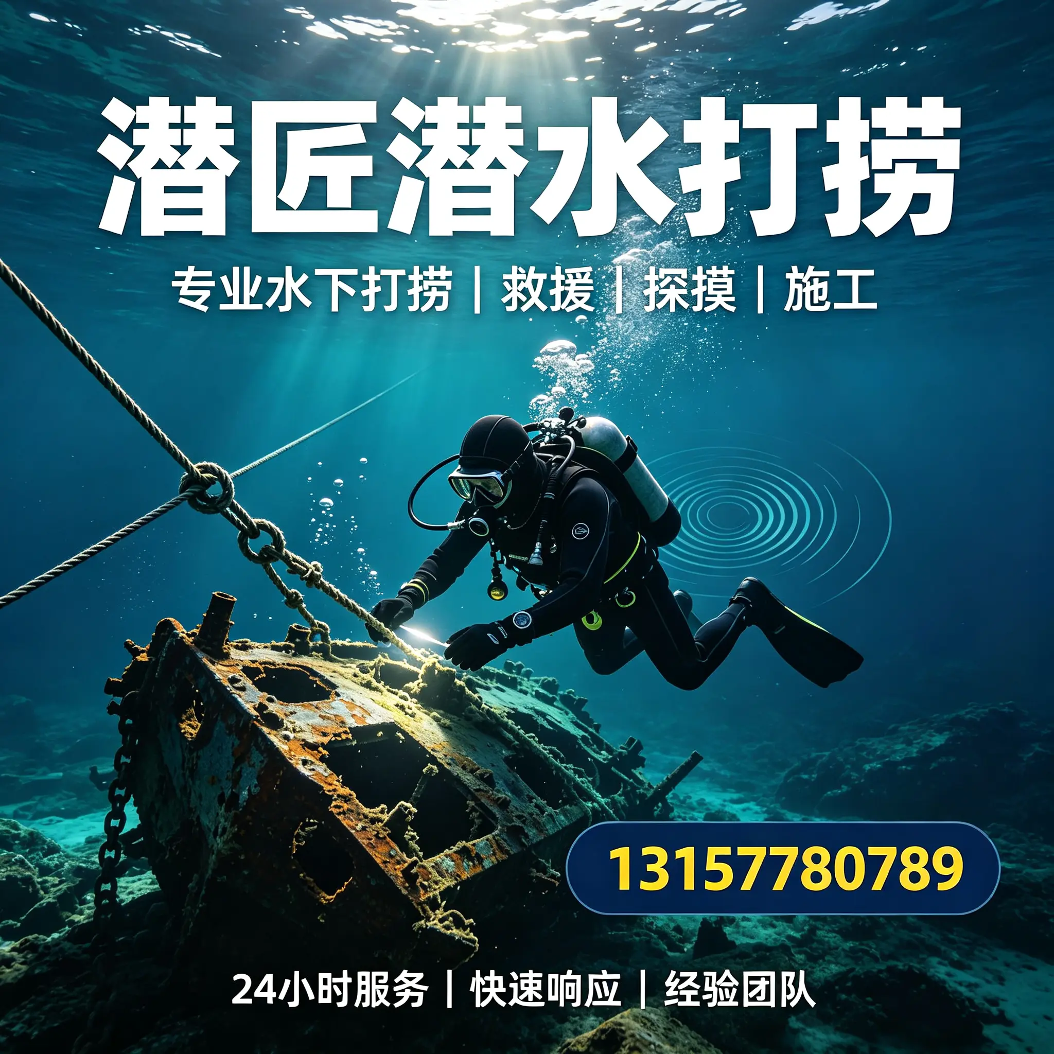湛河水下打捞作业服务产品